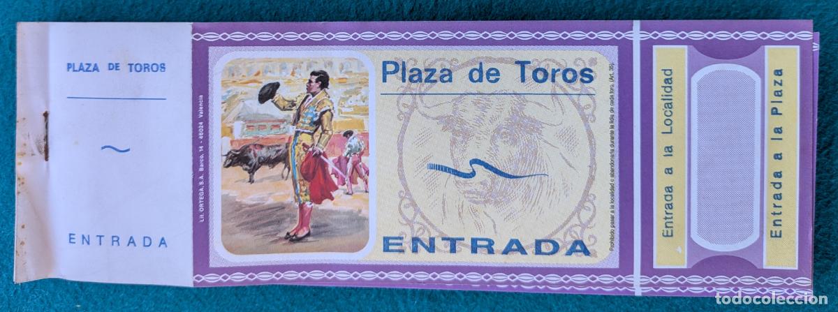 Tauromaquia: RW LOTE 95 ENTRADAS APROX PLAZA TOROS LT108