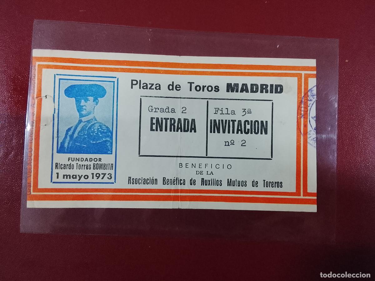 Tauromaquia: Entrada toros. Plaza de toros de Madrid 1 de mayo de 1973