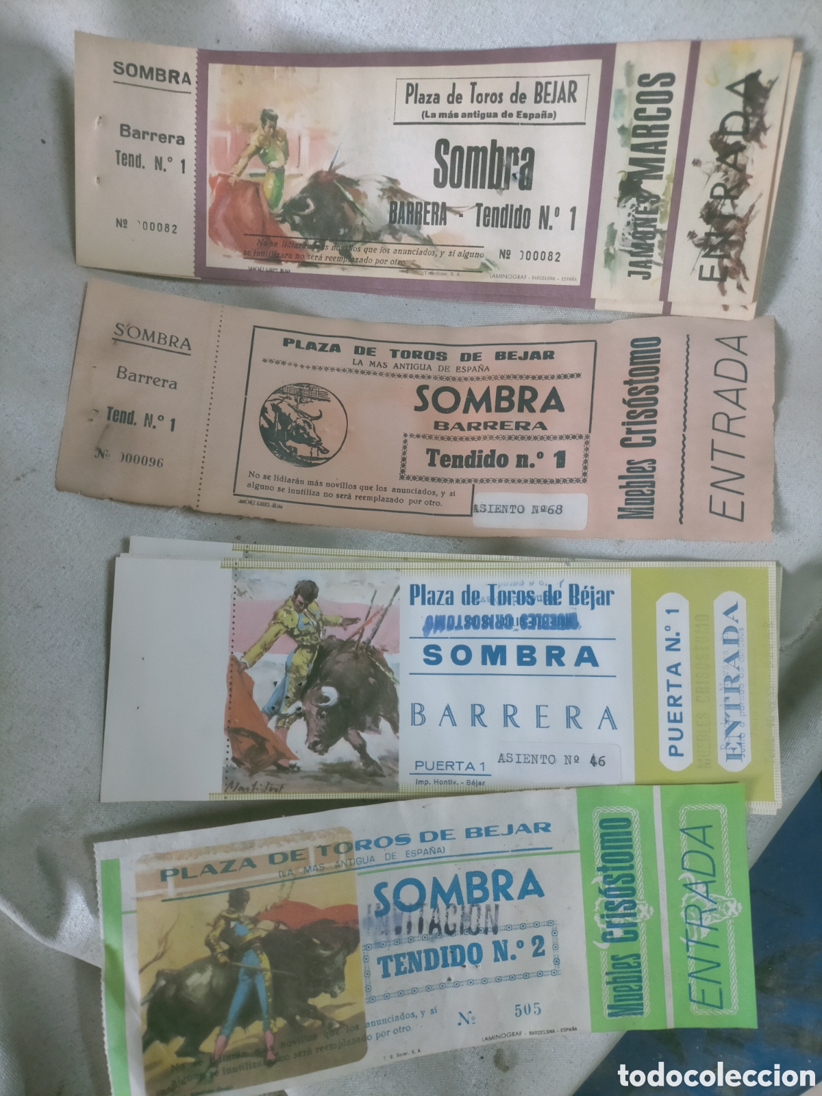 Tauromaquia: Entradas de la plaza de toros de B&eacute;jar