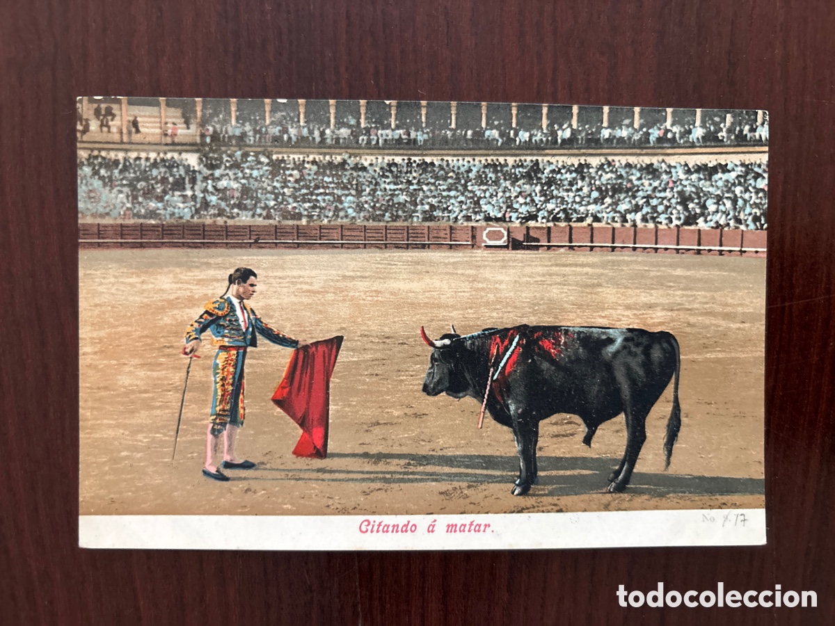 Tauromaquia: Postal &ldquo;Citando a matar&rdquo;. Purger & Co, n&ordm; 3245. Toros, toreros, tauromaquia