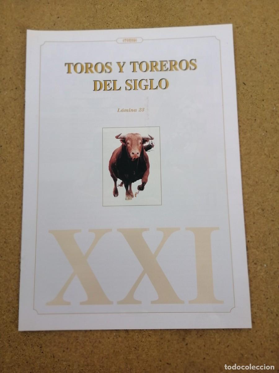 Tauromaquia: TOROS Y TOREROS DEL SIGLO XXI (LAMINA 23) FRANCISCO RIVERA ORDO&Ntilde;EZ