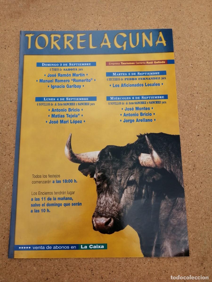 Tauromaquia: REPRODUCCION CARTEL TOROS, TORRELAGUNA. ANTONIO BRICIO - ROMERITO - MATIAS TEJELA - GARIBAY -...