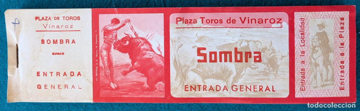Tauromaquia: RW LOTE 100 ENTRADAS APROX PLAZA TOROS VINAROZ CASTELLON LT185
