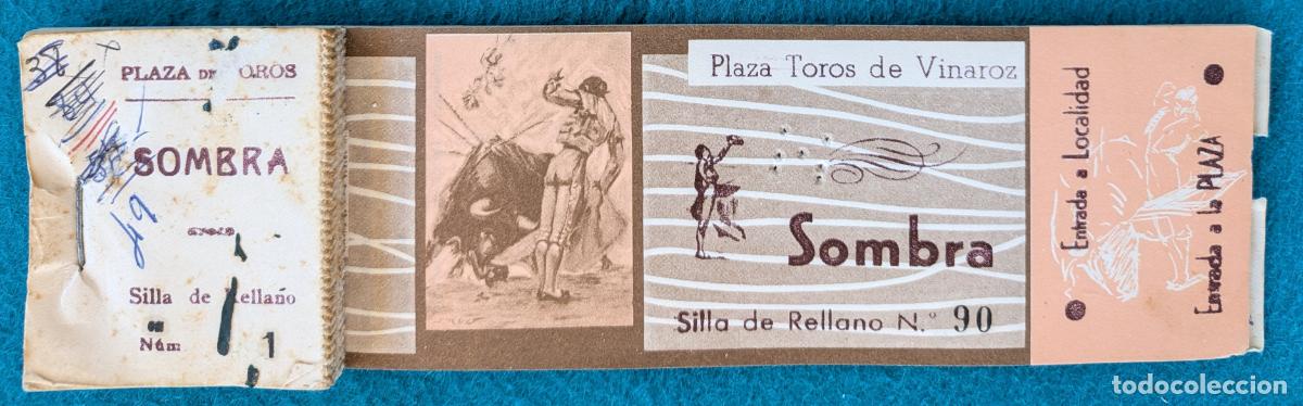 Tauromaquia: RW LOTE 10 ENTRADAS APROX PLAZA TOROS VINAROZ CASTELLON LT189
