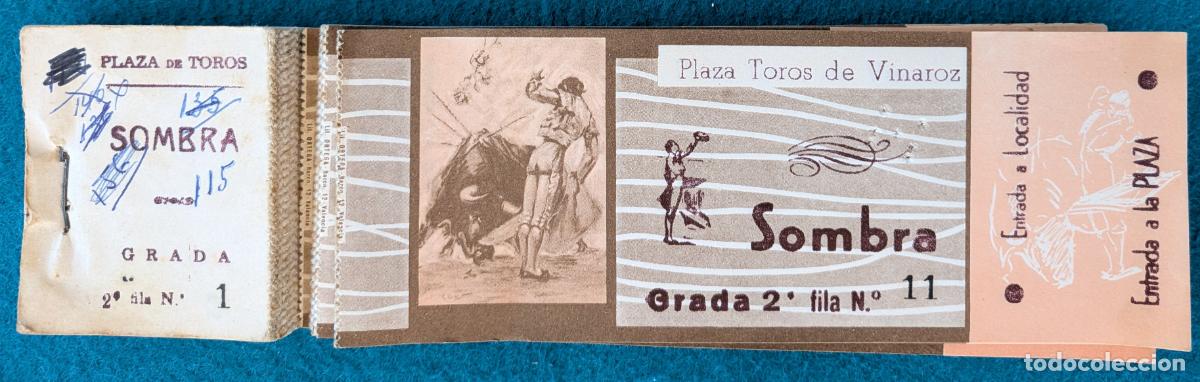 Tauromaquia: RW LOTE 100 ENTRADAS APROX PLAZA TOROS VINAROZ CASTELLON LT192