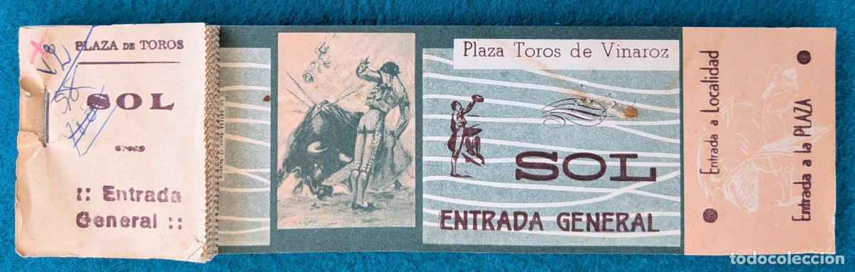 Tauromaquia: RW LOTE 40 ENTRADAS APROX PLAZA TOROS VINAROZ CASTELLON LT196