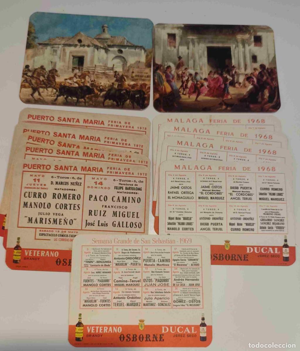 Tauromaquia: TAUROMAQUIA - TEMA TAURINO TOROS - 13 PROGRAMAS SAN SEBASTIAN 1969 MALAGA 1968 PTO SANTA MARIA 1972