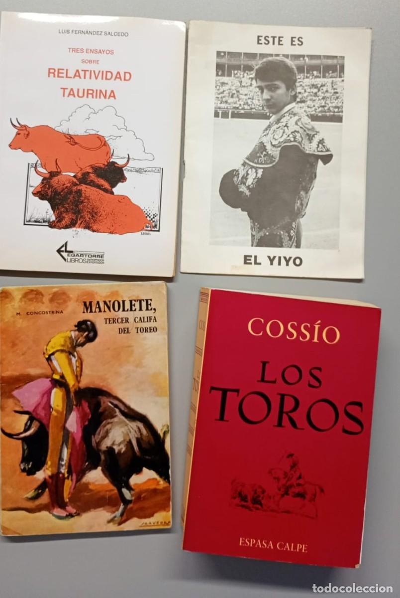 Tauromaquia: Lote 4 libros toros tauromaquia: Manolete, el yiyo, cossio,...