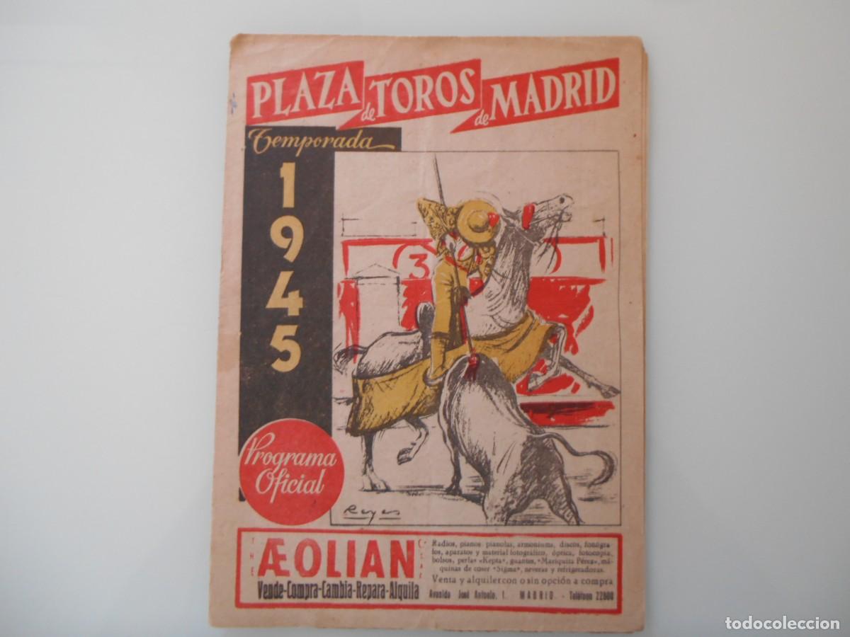 Tauromaquia: PROGRAMAS DE TOROS DE MADRID - Foto 8