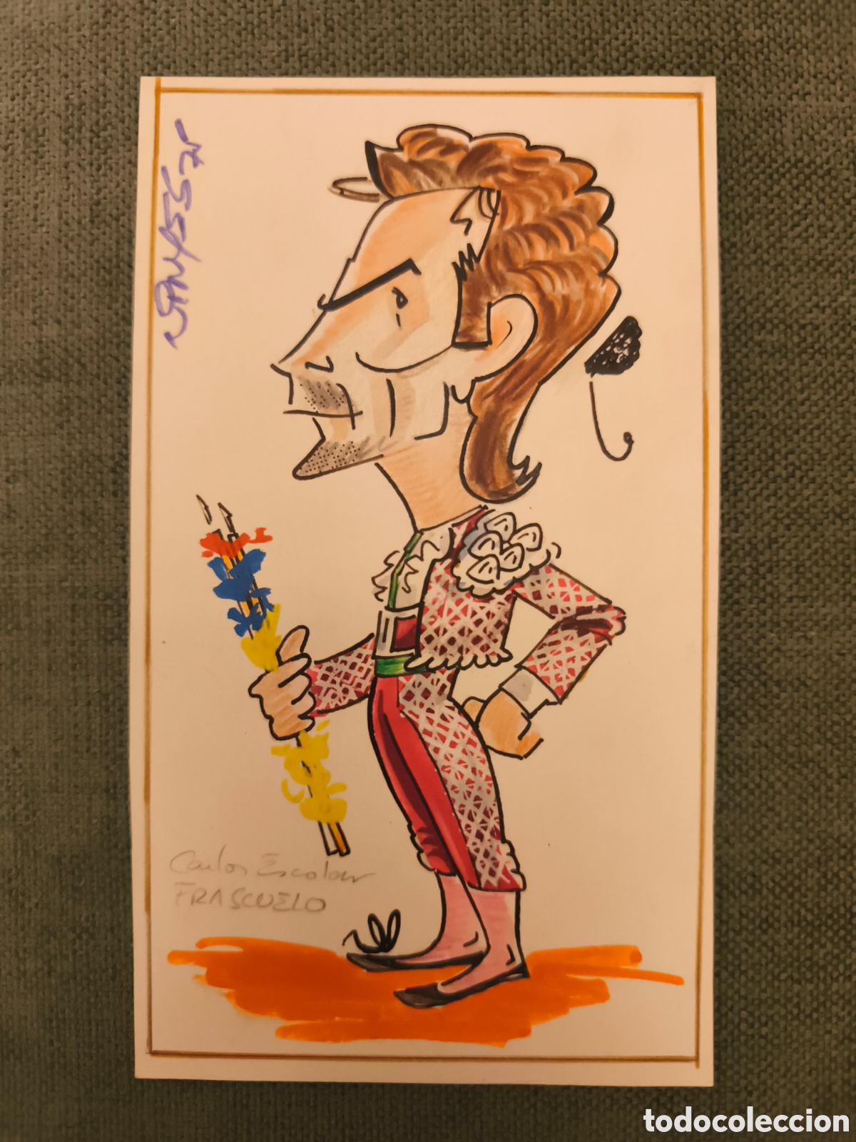 Tauromaquia: Dibujo original toreo, Simon Casas, Vinyes
