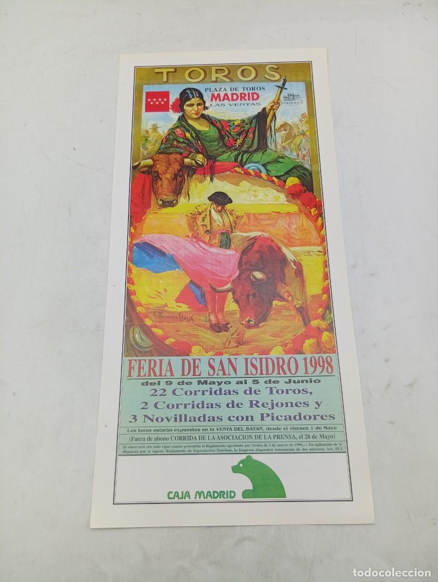 Stierkampf: CARTEL TOROS. MADRID. 1998. GANADERIA PE&Ntilde;AJARA. FERNANDO CEPEDA. FINITO DE CORDOBA. JAVIER VAZQUEZ.