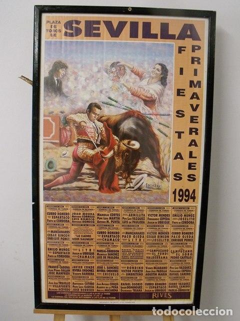 Tauromaquia: Cuadro Cartel Plaza Toros Sevilla Fiestas Primaverales 1994