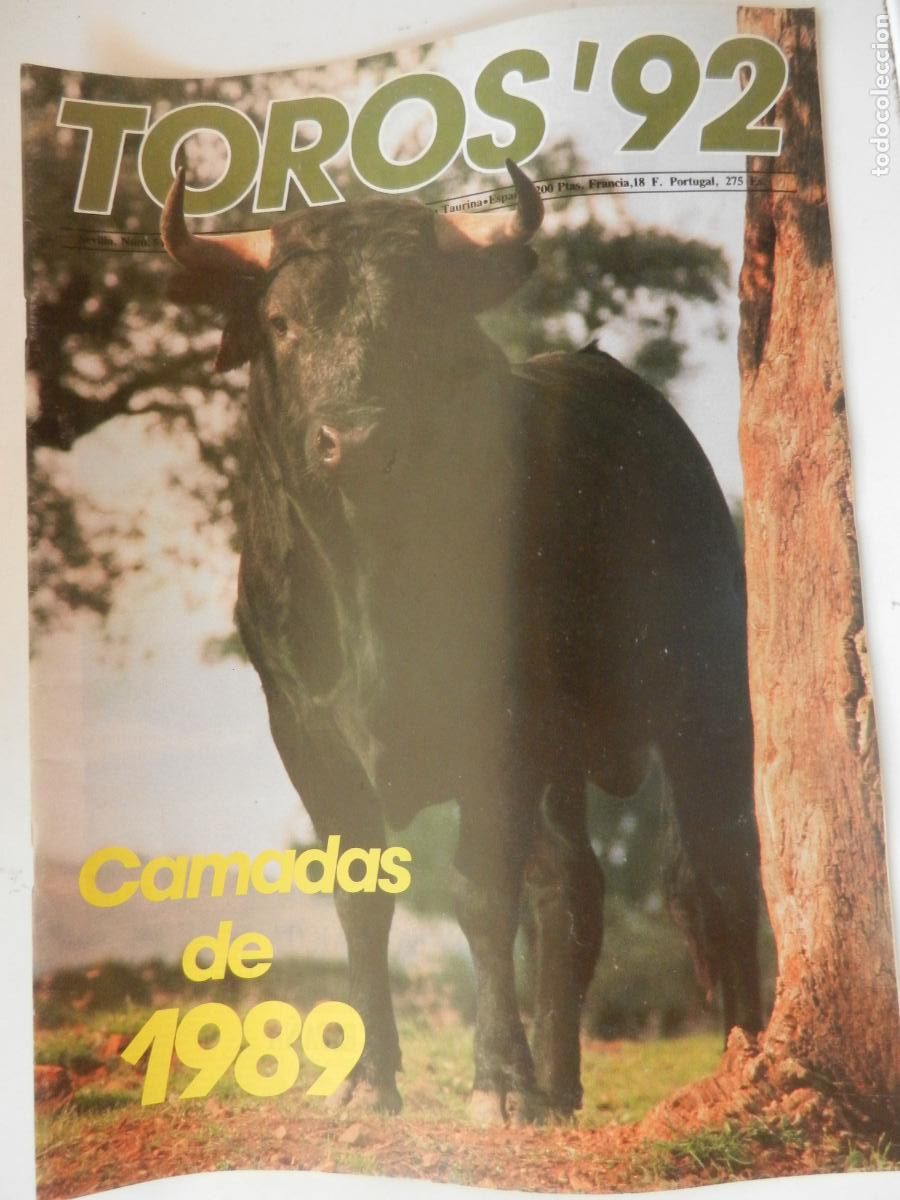 Tauromaquia: TOROS'92 SEMANARIO INFORMACION TAURINA - N&ordm; 51 - FEBRERO -1989-VER INDICE
