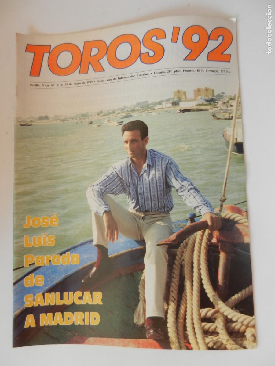 Tauromaquia: TOROS'92 SEMANARIO INFORMACION TAURINA - N&ordm; 66 -17-05-1989- VER INDICE -JOSE LUIS PARADAS