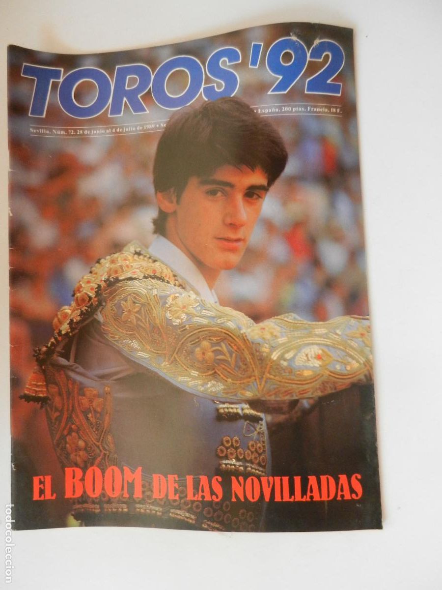 Tauromaquia: TOROS'92 SEMANARIO INFORMACION TAURINA - N&ordm; 72 -28-06-1989- VER INDICE -JESUL&Iacute;N