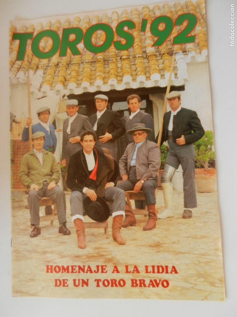 Tauromaquia: TOROS'92 SEMANARIO INFORMACION TAURINA - N&ordm; 13 -03-05 -1988-VER INDICE HOMENAJE A LA LIDIA