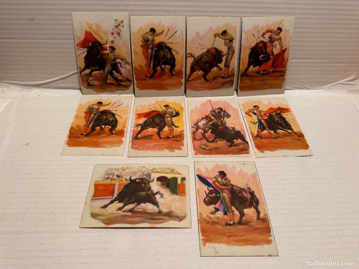 Tauromaquia: LOTE DE 10 POSTALES ANTIGUAS MOTIVO TOROS