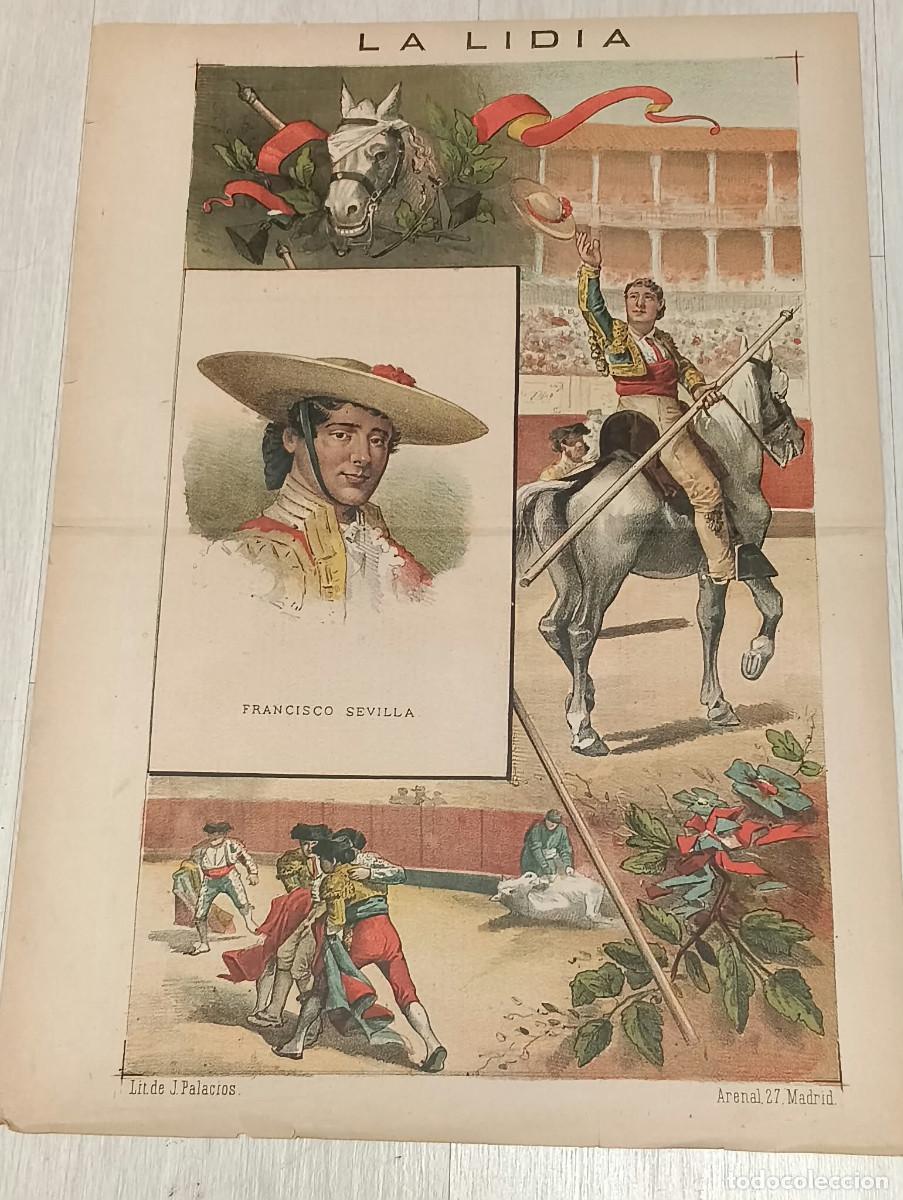 Tauromaquia: La Lidia. Litograf&iacute;a. &rdquo;Francisco Sevilla&rdquo;. Lit. de J. Palacios.