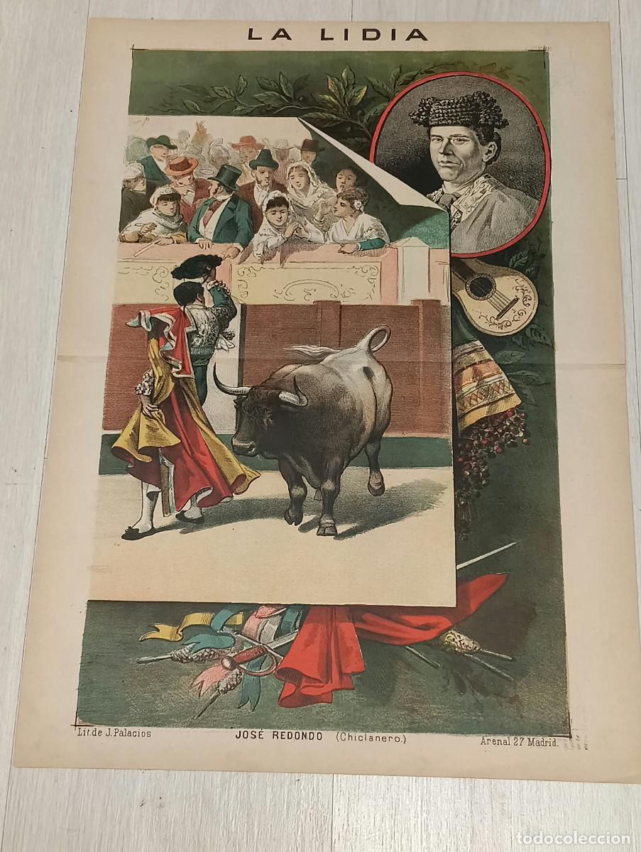 Tauromaquia: La Lidia. Litograf&iacute;a. &rdquo; Jos&eacute; Redondo (Chiclanero) &rdquo;. Lit. de J. Palacios.