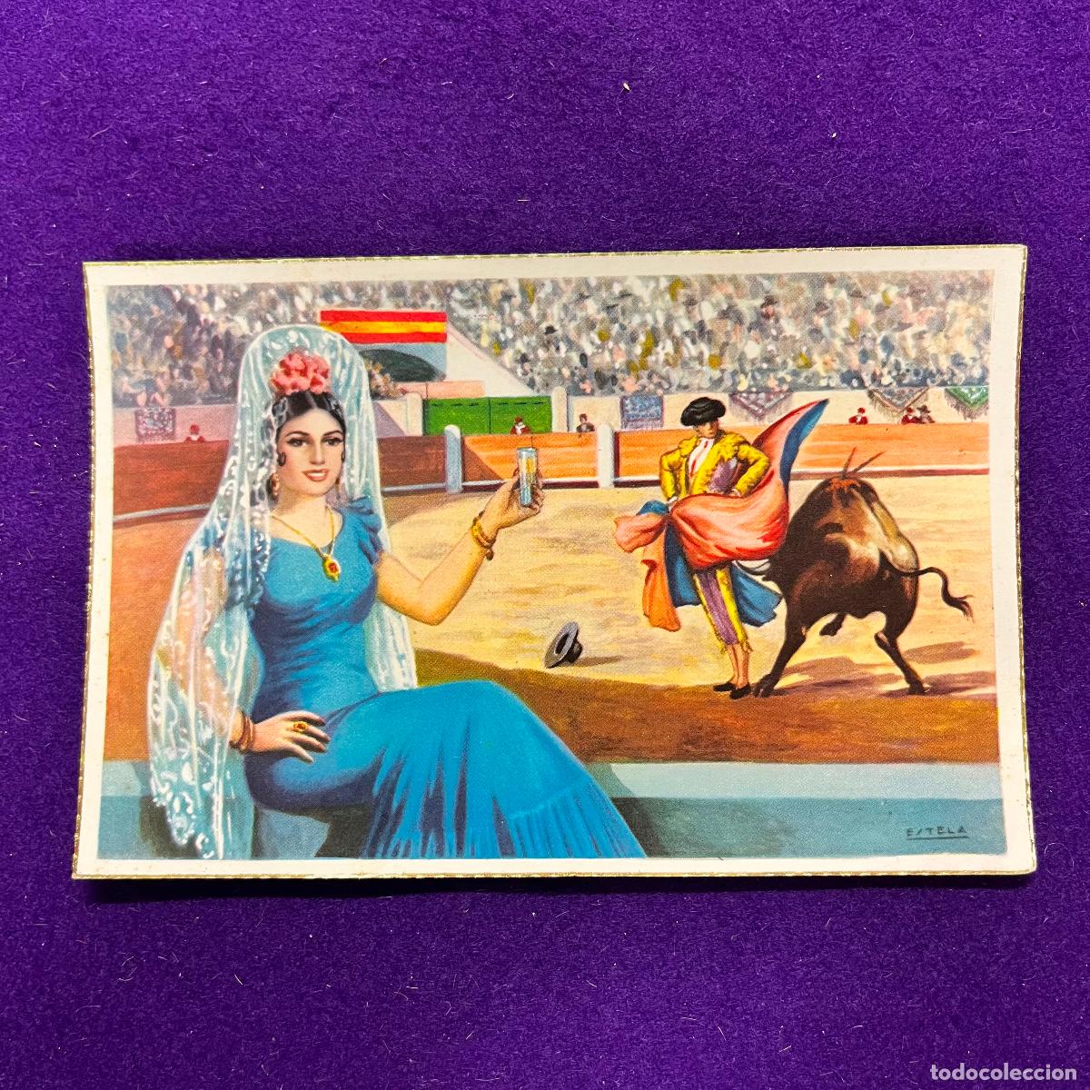 Tauromaquia: POSTAL DE TOROS. DIFERENTES ARTES Y SUERTES DEL TOREO. ILUSTRADA POR ESTELA.