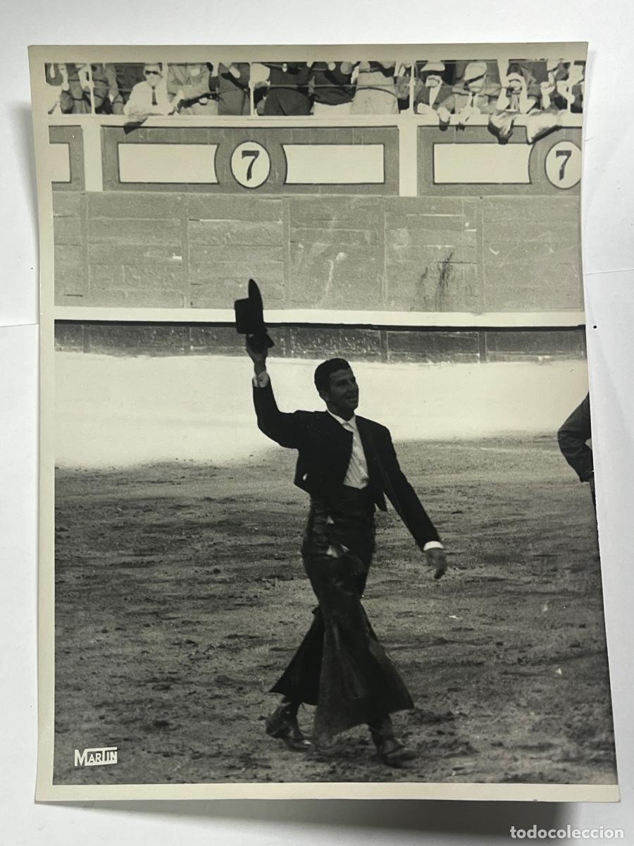 Tauromaquia: ANTIGUA FOTOGRAF&Iacute;A. TORERO ANTONIO ORD&Oacute;&Ntilde;EZ. FOTO MARTIN. GRAN TAMA&Ntilde;O. 24 x 18 CM.