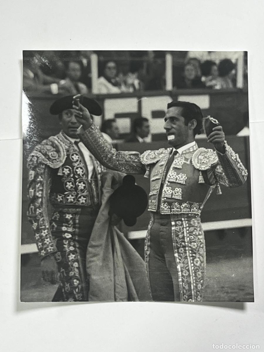 Tauromaquia: ANTIGUA FOTOGRAF&Iacute;A. TORERO MIGUEL B&Aacute;EZ LITRI. FOTO MARTIN. 12 x 11 CM.