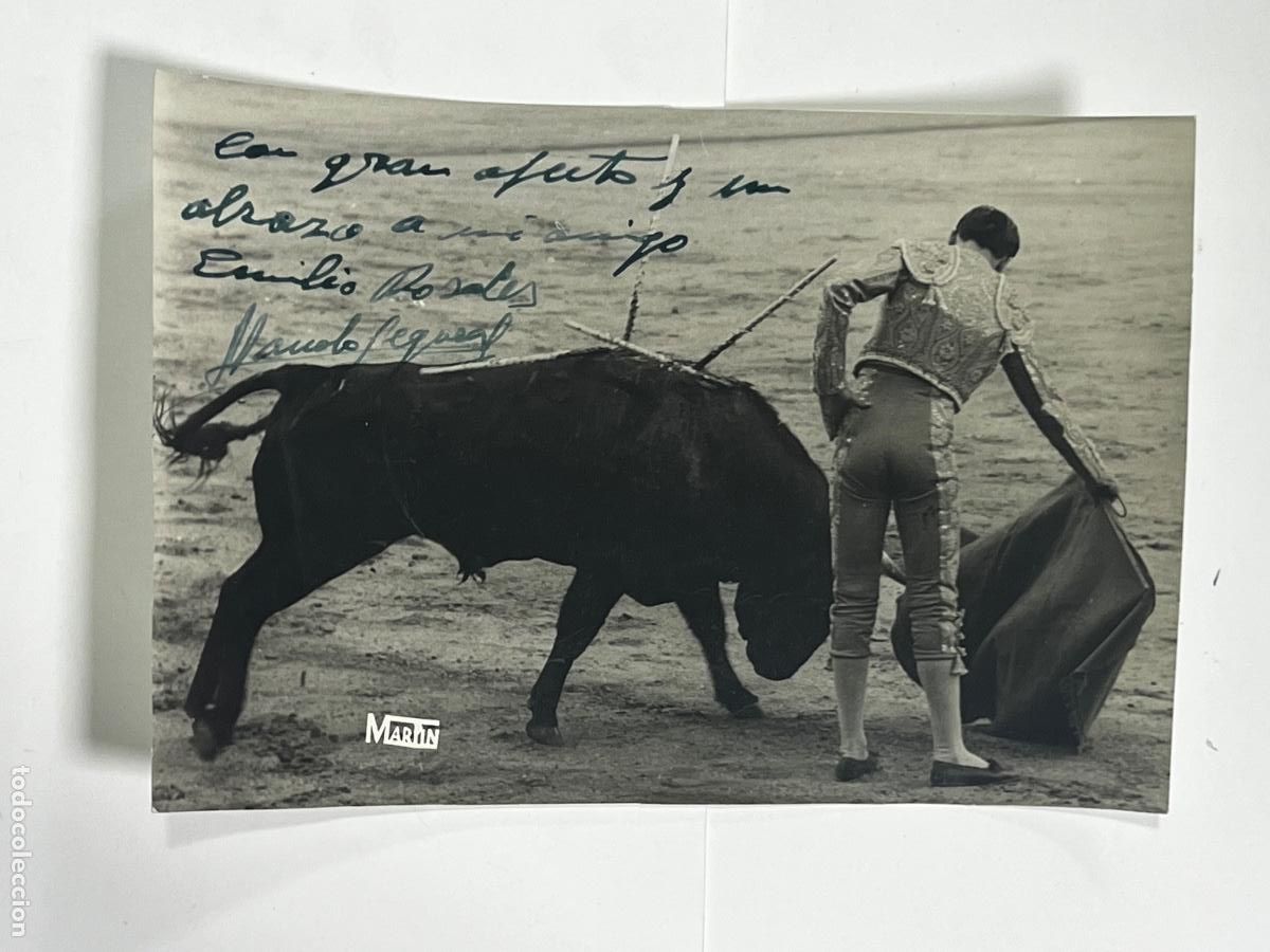 Tauromaquia: ANTIGUA FOTOGRAF&Iacute;A. TORERO MANOLO SEGURA. 16,5 x 11 CM.