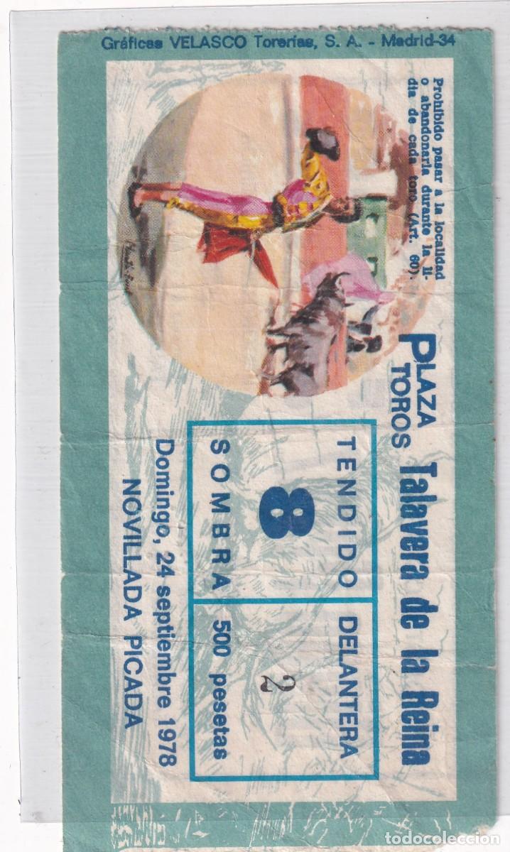 Stierkampf: Entrada plaza de toros de la Talavera de la Reina. 1978 Construcciones Diego P&eacute;rez, colegio Fernando