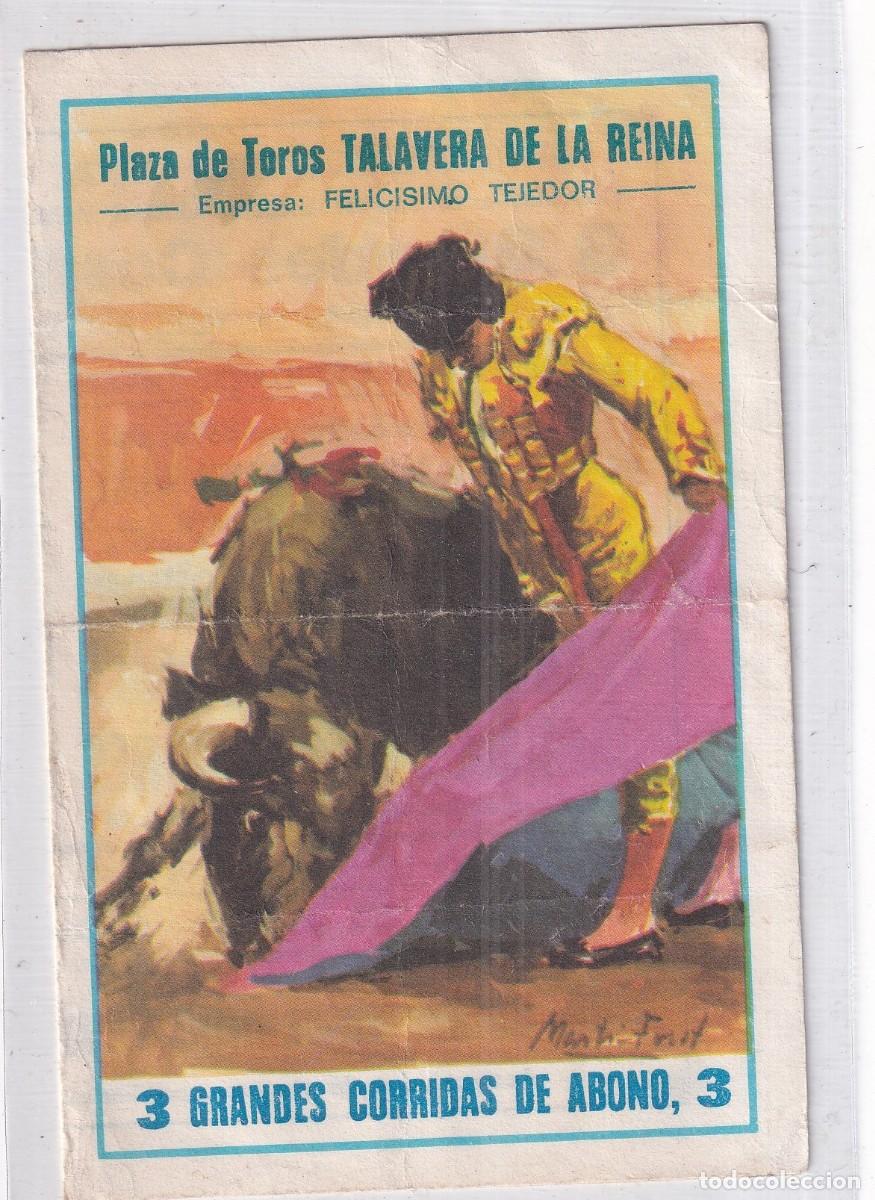 Stierkampf: Programita Plaza de toros Talavera de la Reina. Deposito legal 1970