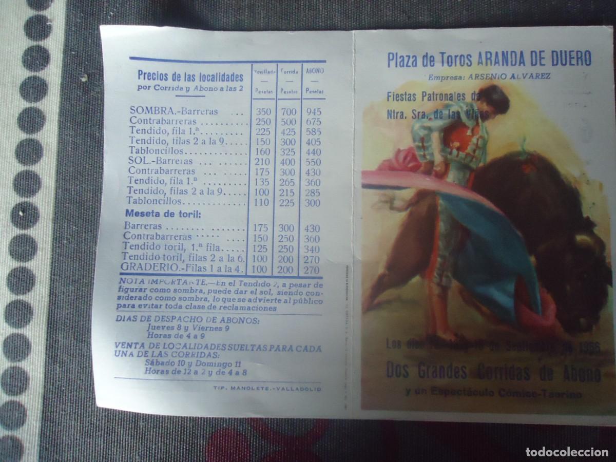 Tauromaquia: PROGRAMA PLAZA DE TOROS DE ARANDA DE DUERO - Foto 1
