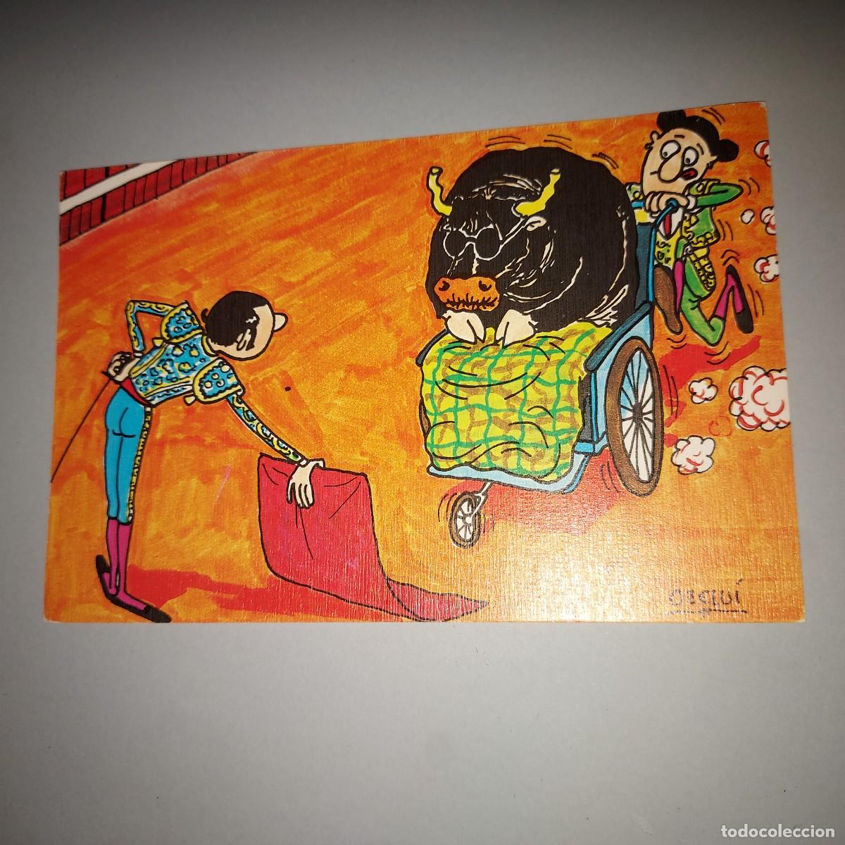 Tauromaquia: TARJETA POSTAL A&Ntilde;OS 80 , TOROS, TAUROMAQUIA,