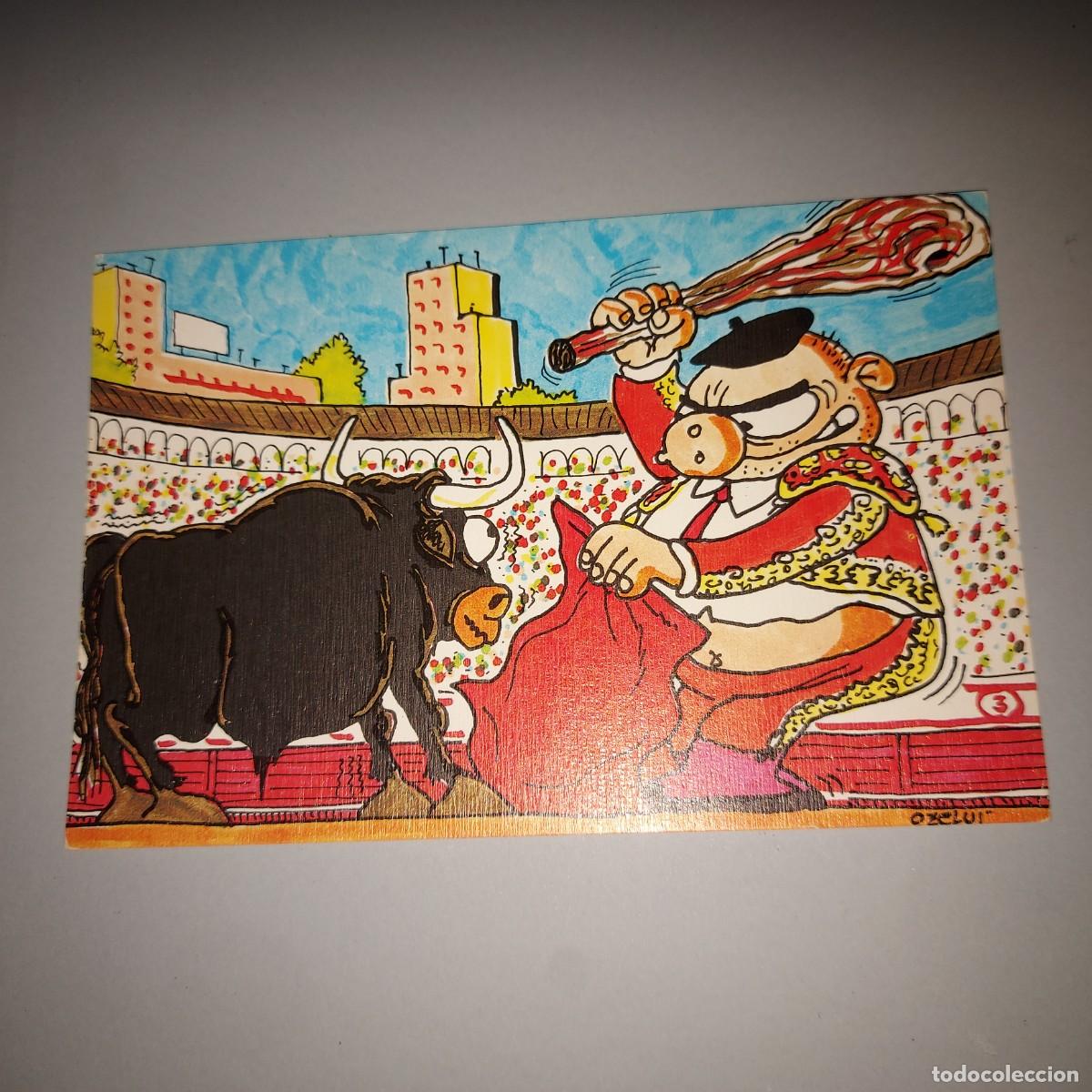 Tauromaquia: TARJETA POSTAL A&Ntilde;OS 80 , TOROS, TAUROMAQUIA,