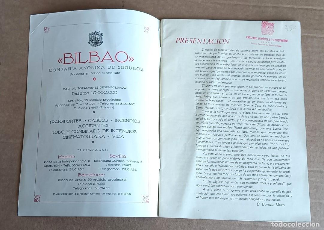 Tauromaquia: BILBAO 1954 ........................... - Foto 4