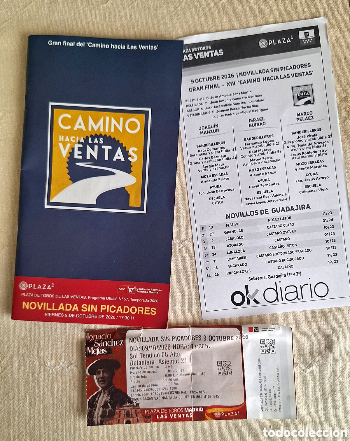 Tauromaquia: Entrada y programa toros final camino las ventas 2026