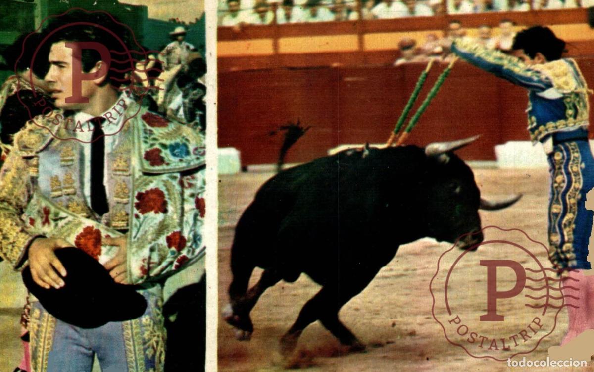 Bullfighting: TOROS TAUROMAQUIA. MIGUELIN PAR DE BANDERILLAS ESPA&Ntilde;A SPAIN ESPAGNE