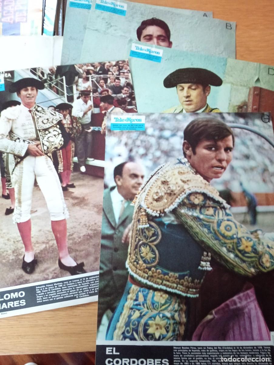 Bullfighting: LOTE DE FOTOGRAF&Iacute;AS 6 TOREROS DE TRON&Iacute;O. EL CORDOB&Eacute;S, PALOMO LINARES, EL VITI&hellip; TELE EXPRES. 1967.