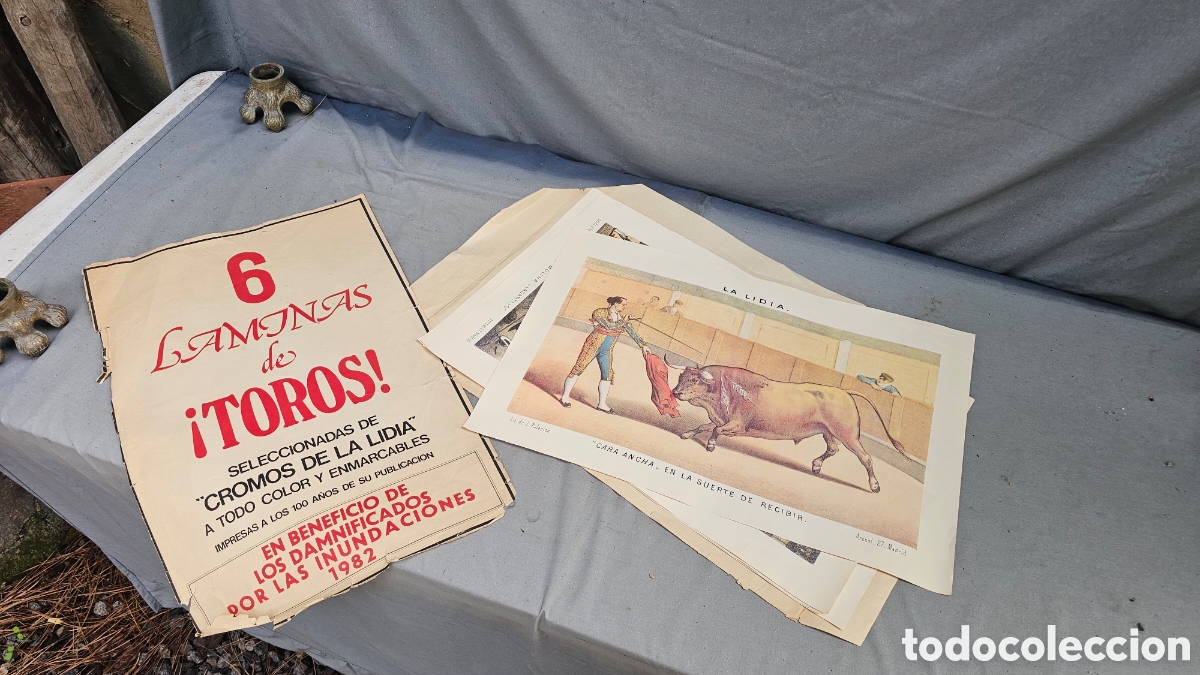 Bullfighting: 6 l&aacute;minas de toros editadas en 1982
