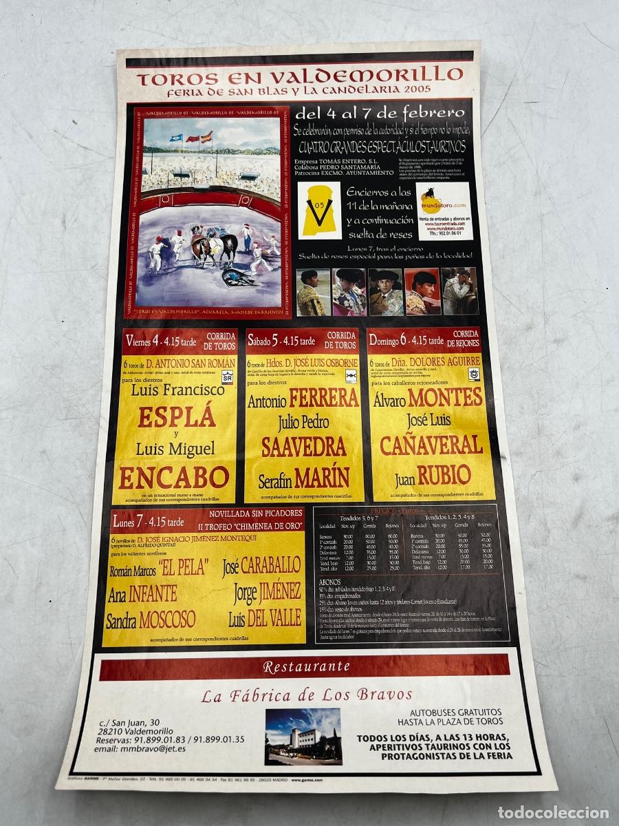 Tauromachia: CARTEL DE TOROS. VALDEMORILLO. FERIA DE SAN BLAS Y LA CANDELARIA 2005. GANADER&Iacute;A ANTONIO SAN ROM&Aacute;N.