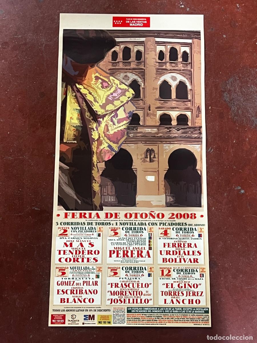 Tauromaquia: CARTEL. PLAZA TOROS LAS VENTAS MADRID. GANADERIA D&Ntilde;A. CARMEN SEGOVIA. MIGUEL &Aacute;NGEL PERERA. LANCHO.