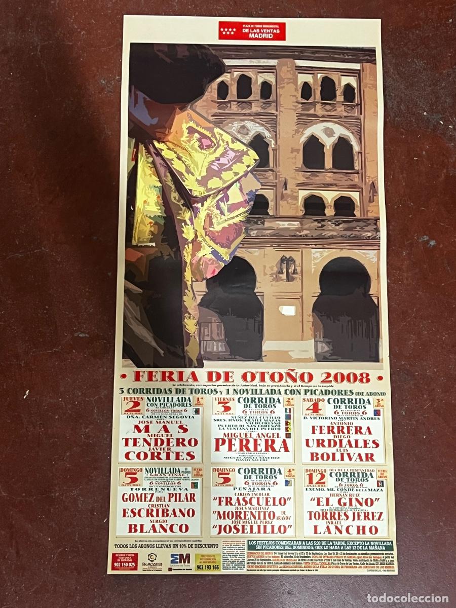 Tauromaquia: CARTEL. PLAZA TOROS LAS VENTAS MADRID. GANADERIA D&Ntilde;A. CARMEN SEGOVIA. MIGUEL &Aacute;NGEL PERERA. LANCHO.