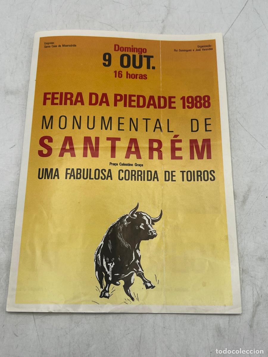Tauromaquia: CARTEL. FEIRA DA PIEDADE 1988. MONUMENTAL DE SANTAREM. OLIVEIRA. TABORDA. SALGUEIRO.