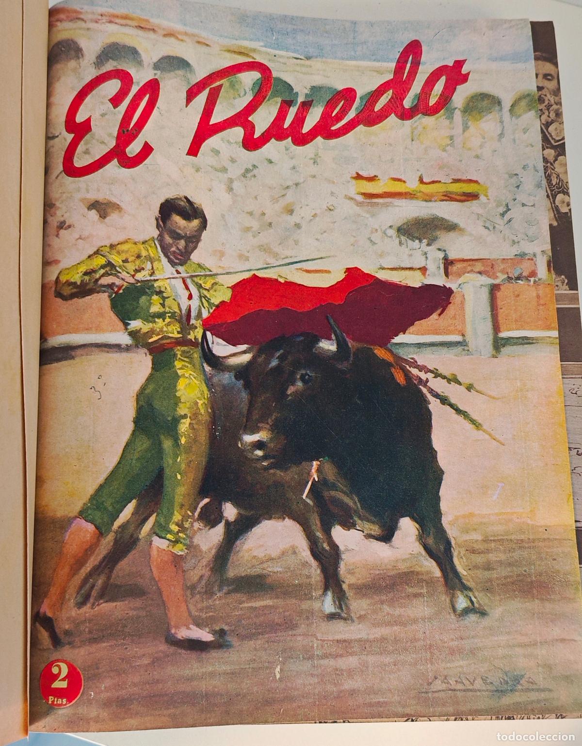 Tauromaquia: EL RUEDO - SUPLEMENTO TAURINO DE MARCA, 1 TOMO, 25 NUMEROS A&Ntilde;O 1945 - VER FOTOS ADICIONALES