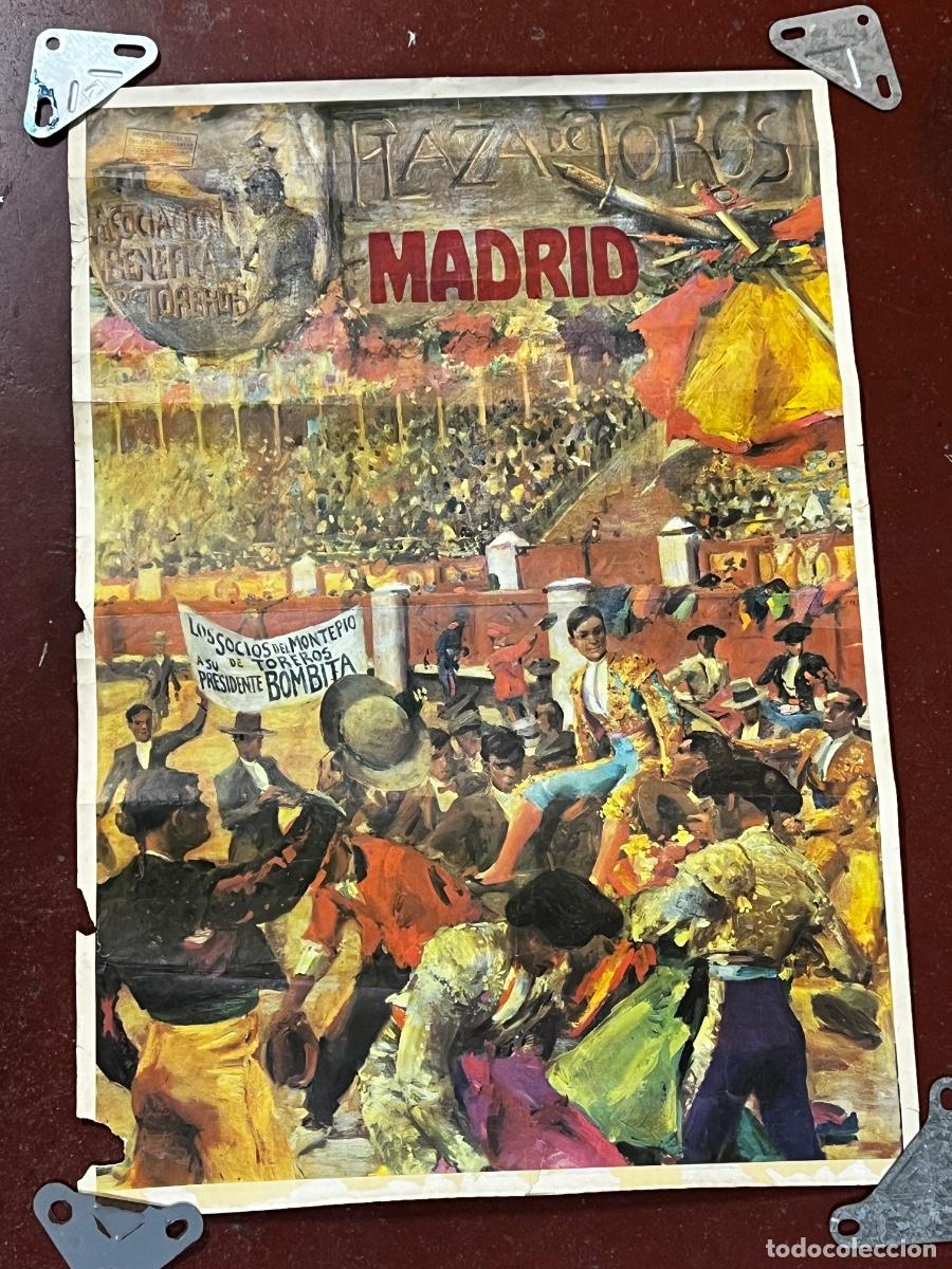 Tauromaquia: CARTEL. PLAZA DE TOROS MADRID. ASOCIACI&Oacute;N BEN&Eacute;FICA DE TOREROS. SOCIOS DEL MONTEP&Iacute;O.