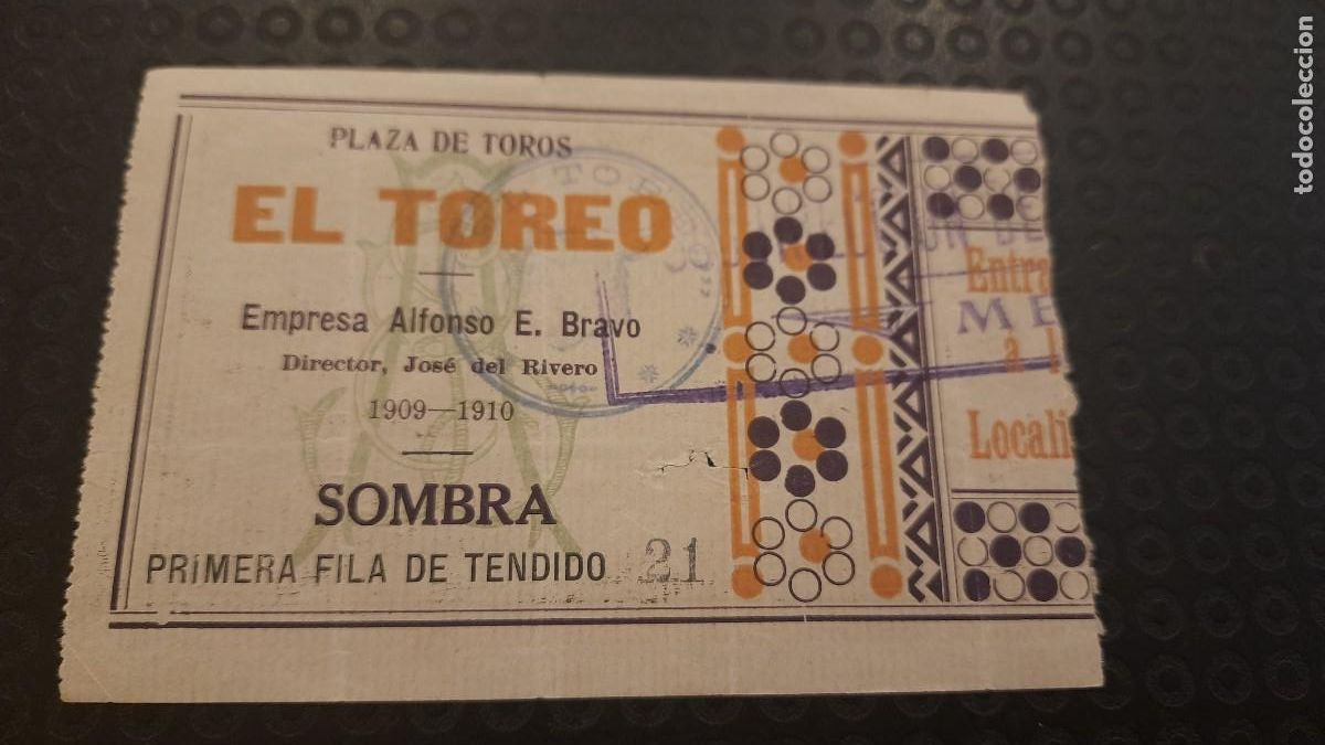 Tauromaquia: ANTIGUA ENTRADA DE TOROS EL TOREO MEXICO