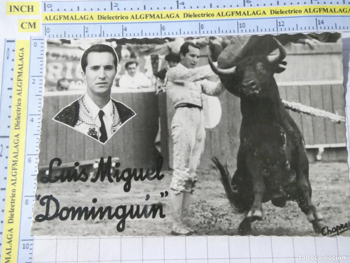 Tauromaquia: POSTAL DE TOROS TOREROS TAUROMAQUIA. TORERO LUIS MIGUEL DOMINGU&Iacute;N 198 CHAPRESTO. 395