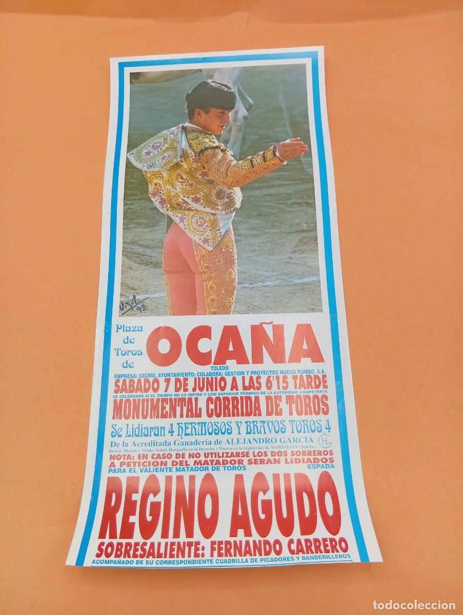 Tauromaquia: CARTEL TOROS. OCA&Ntilde;A, TOLEDO. 1993. GANADERIA A. GARCIA. REGINO AGUDO. FERNANDO CARRERO.