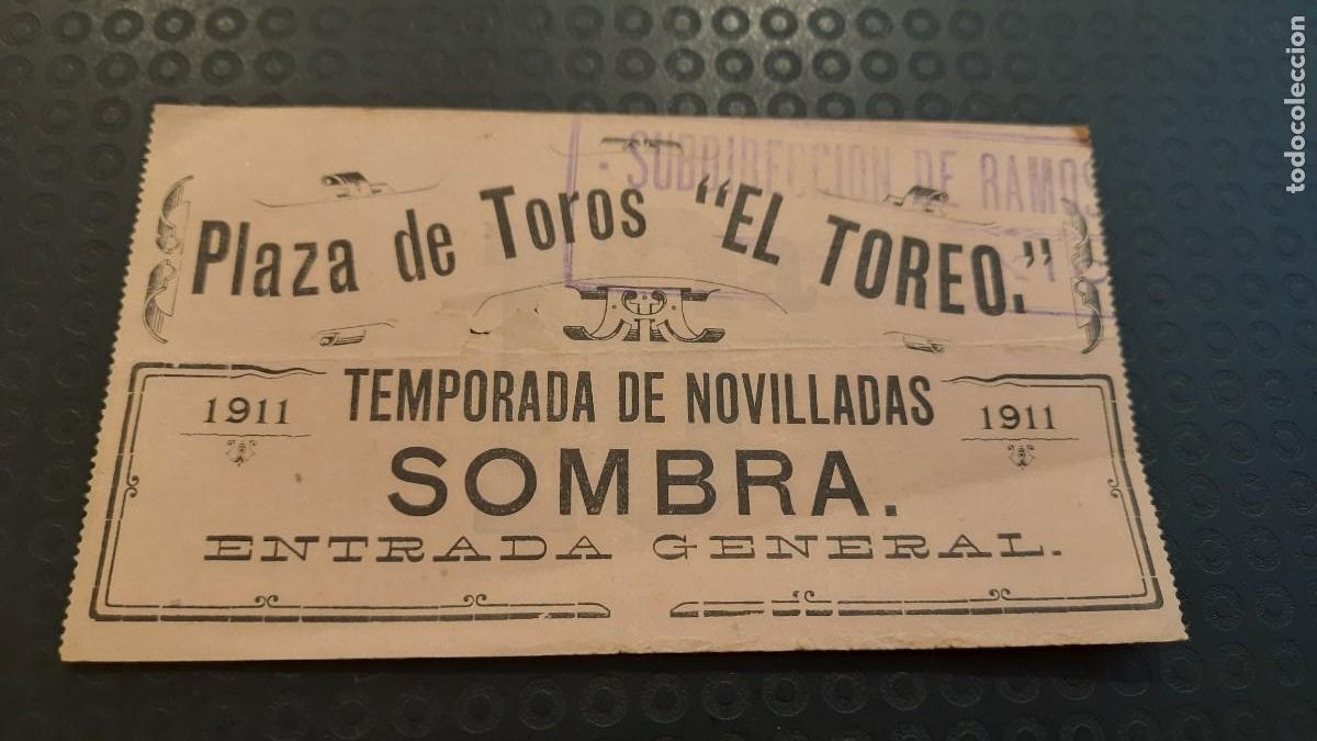 Tauromaquia: Entrada toros Mexico El Toreo 1911