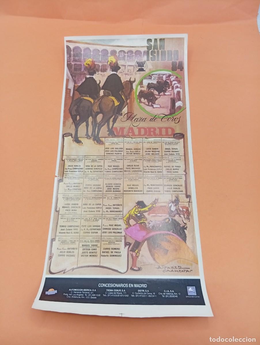 Tauromaquia: CARTEL TOROS. MADRID. 1984. GANADERIA CAMPOS PE&Ntilde;A. GALLOSO. PALOMAR. SANCHEZ PUERTO. NI&Ntilde;O LA CAPEA.