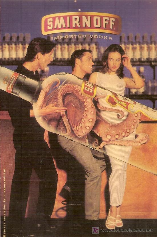 Coleccionismo de vinos y licores: Postal de vodka Smirnoff. - Foto 1