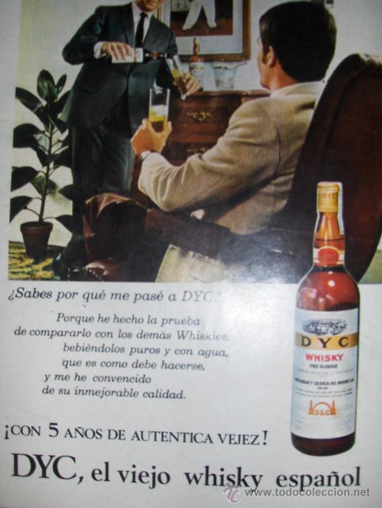 Sammlung von Weinen und Lik&ouml;ren: PUBLICIDAD DE WHISKY DYC. 3 ANUNCIOS.